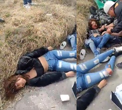 DAMN: 2 Biker Chicks Hit by Car one Dead and one Wet her Pants. 