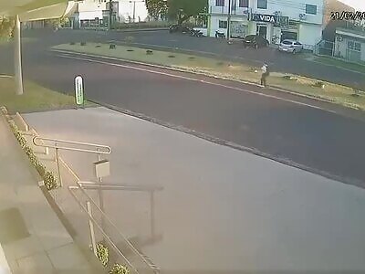 Female Pedestrian Gets Struck Down by Car