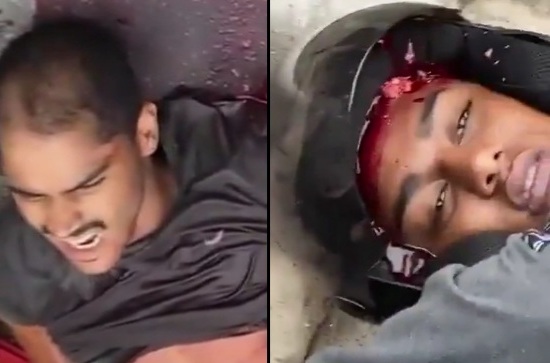 Two criminals one killed by headshot and one with serious injuries 