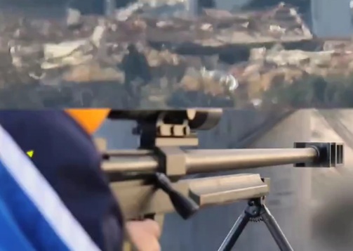 Israeli Soldier Sniping East of Khan Yunis