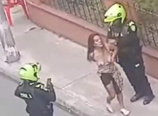 Topless Drunk Chick Causing All Kinds of Mayhem