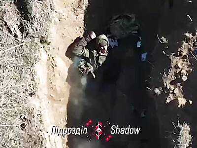 Drone finishes off Russian trench rat