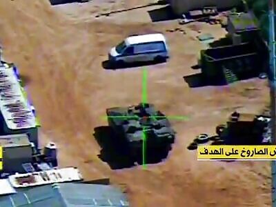 Hezbollah takes out Israel Namer Tank!