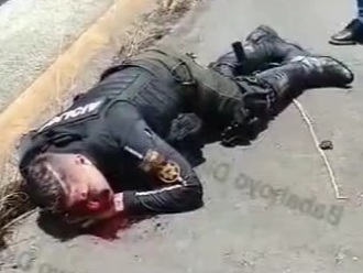 Police officer on motorcycle crashed and badly injured 