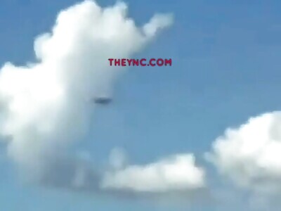UFO in sky & then it landed