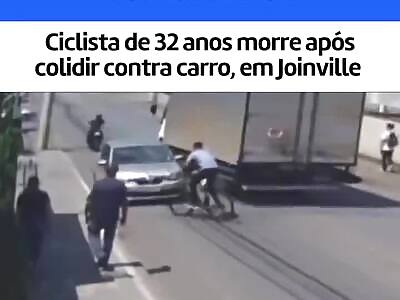 cyclist dies in brutal accident in Brazil