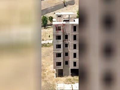 Girl Falls from Building