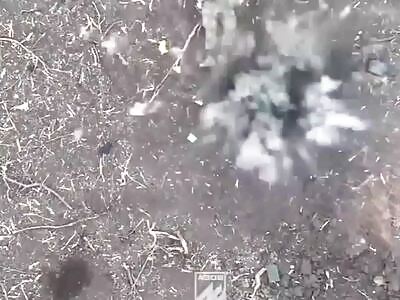 40mm bullet rips russian soldier's butt cheek