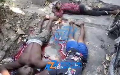 Dead civilians everywhere in Haitian Streets 