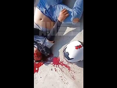 Motorcyclist suffers accident for failing to respect stop sign