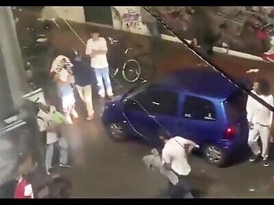 Knife fight in Colombia
