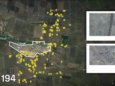 312 units of destroyed RU armored vehicles in one village!
