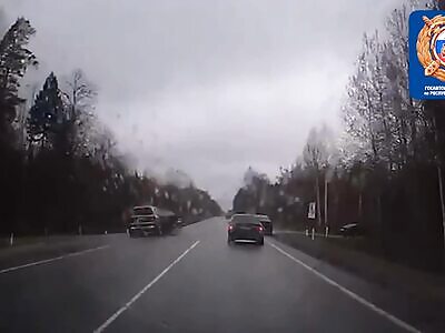 Car tries to overtake but collides with a car turning left killing two