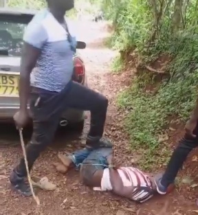 man being beaten to death by alleged KDF officers