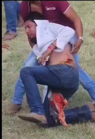 victims brutally injured by bulls at a festival in Mexico