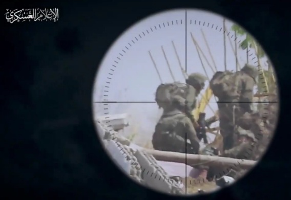 the sniping of 3 Israeli soldiers, including an officer in Gaza 