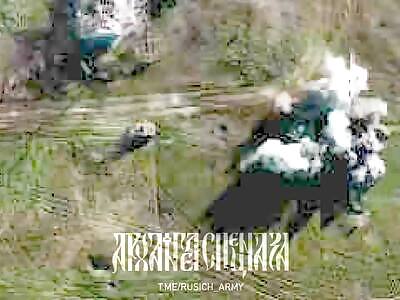 Russian soldier destroys Ukrainian with ATGM
