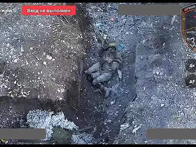 Russian defends his trench killing a dozen Ukrainians