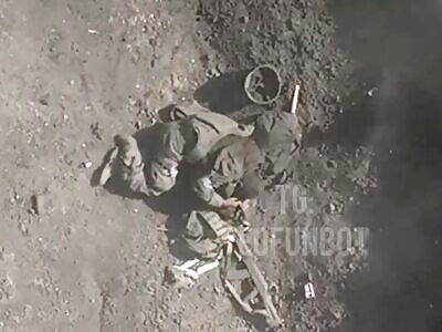 A besieged Russian soldier blows himself up with a grenade