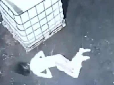 Drug Addict Falls from 2nd Floor in Russia