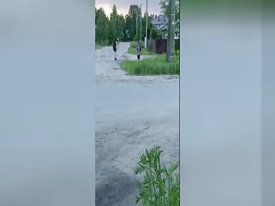 Youth Beat Up Tipsy Granny in Karelia, Russia