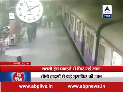 Man Falls Under the Wheels While Trying to Board a Moving Train 