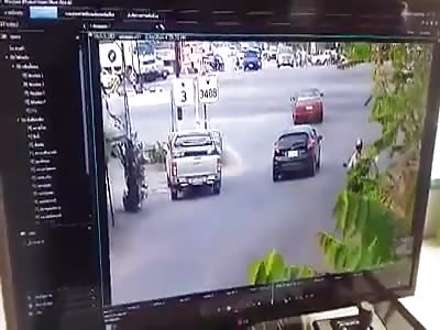 Girl on Scooter Run Over by Van