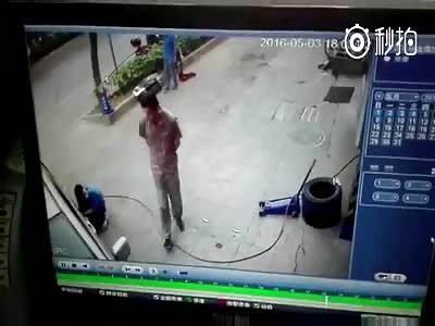 Mechanic Crushed by Careless Driver