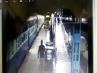 Man Falls Between Train and Platform While Getting Out of Train