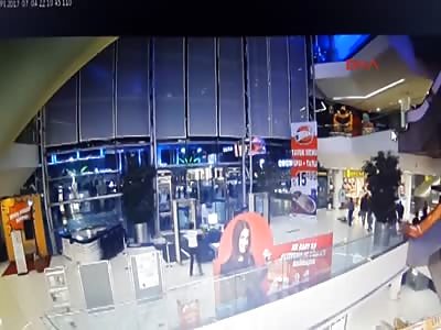 Man Commit Suicide Inside Mall (Multiple angles) 