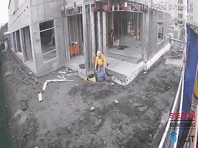 Worker Falls from Building