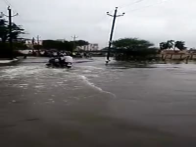 Biker vs Flood