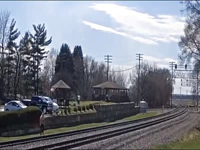 Suicide by Train in Rochelle Illinois 