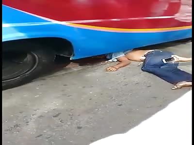 man ends his life under a truck wheel