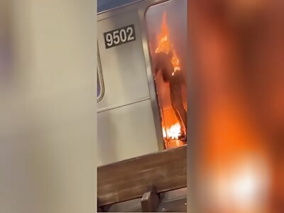 Woman Set Ablaze on NYC Train 