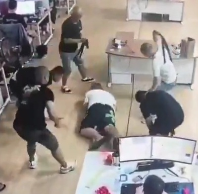 Scammer caught red handed punished hard by the boss and ...