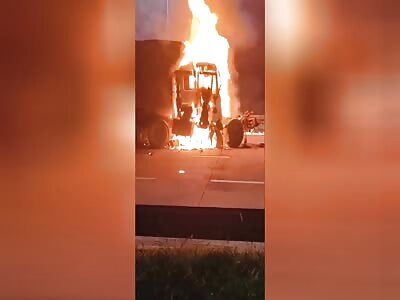 Man burned alive in his truck