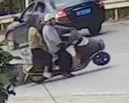 Dog attack motorcyclist causes accident