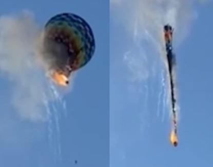 Hot Air Balloon Catches Fire And Falls In Brazil, Killing at Least 8 People (Full Video)