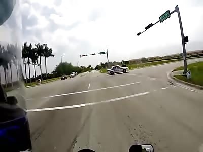 biker can't shake this road rager