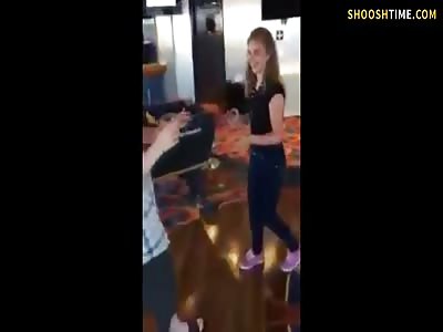 Guy kicks girls ass for FLIRTING with him