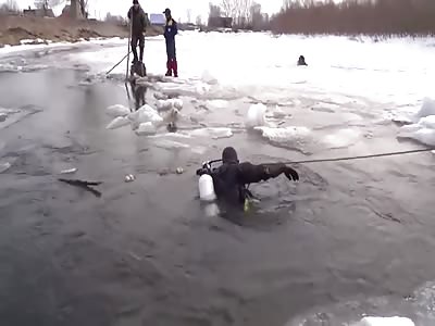 Boy drowns in frozen lake in Russia