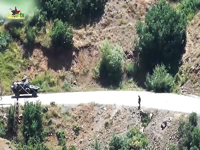  Kurds from the PKK blew up a mine armored vehicle of the Turkish military near the village of Bethel. 