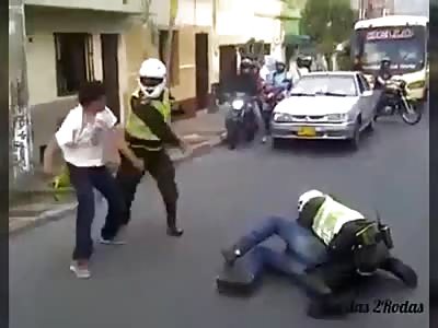 Riders without a license resist cops