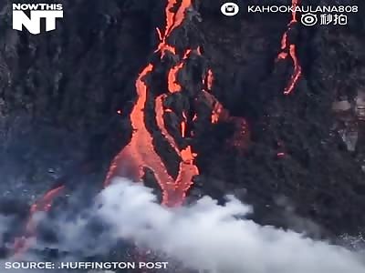 Incredible footage captures lava from one of the worldâ€™s most active volcanoes in Hawaii   
