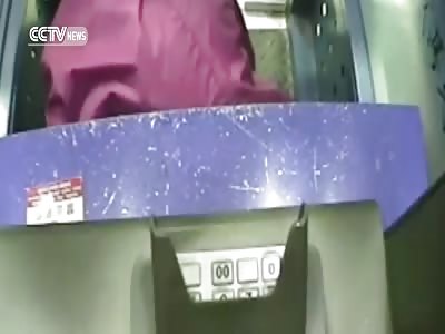 Crime at ATM machine caught on camera
