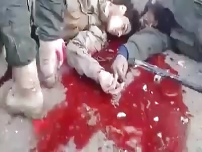 blood river from many isis dead