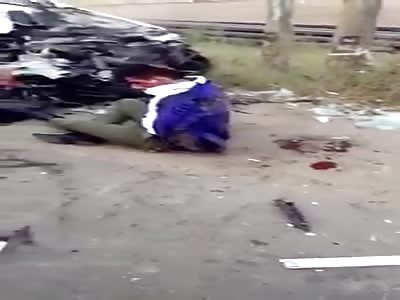 horrible accident with many dead saoudians