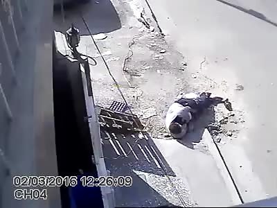 Accident at work with grinding machine 