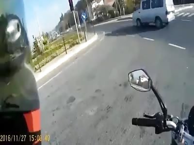 New one Biker records his own death